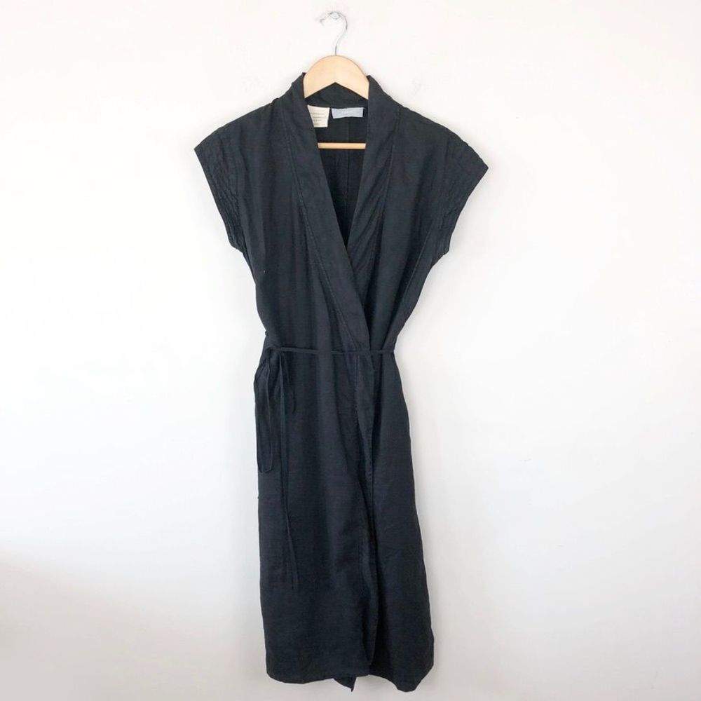 Farhi 100% Linen Wrap Dress